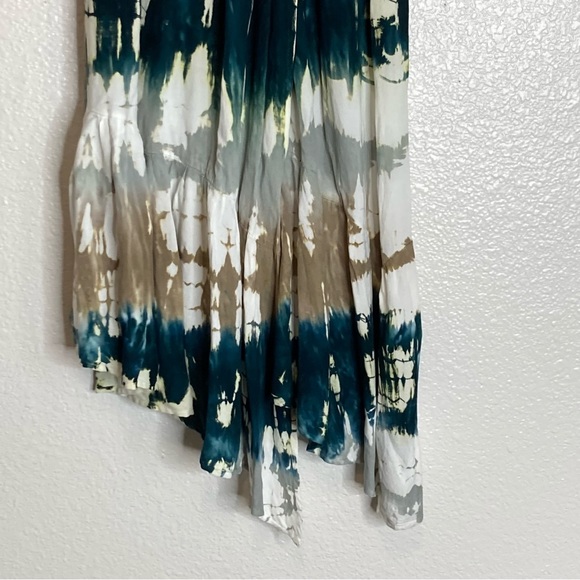 New Young Fabulous And Broke YFB Wrap Long Sleeves V Neck Maxi Dress M - Picture 5 of 9